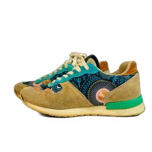 INKKAS Socorro Jogger Suede Leather Southwest Sneakers Shoes Women 7 Boho